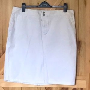 Ralph Lauren White Denim Skirt